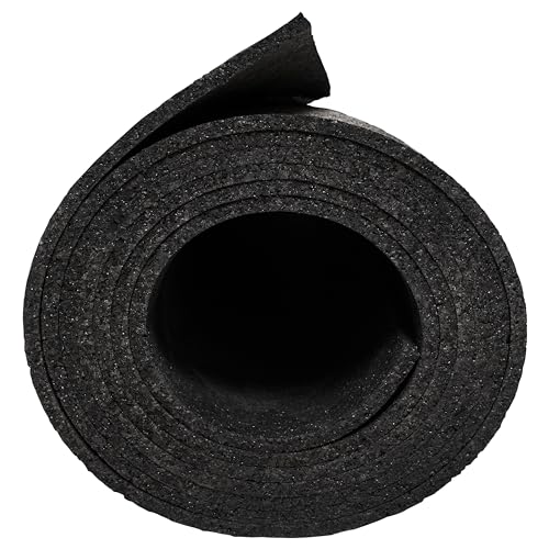 MSI Rubber Utility Mat 60in. x 96in. Black Floor Mat Pack Accent Wall Tile - size: 60 W x 96 L