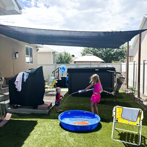 Garden Shade Cloth, 80%-90% Resistant Sun Shade Neting Mesh Tarp with HDPE Material and Reinforced Grommets, Sunblock Trap for Greenhouse Plant Pergola Backyard Patio, 6x20FT - size: 6x20FT