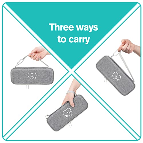 ProCase Stethoscope Case for 3M Littmann Classic III/Cardiology IV -Grey | Compatible with Lightweight II S.E, MDF Acoustica, Hard Travel Carrying Case for Nurse, Stethoscope Storage Organizer - color: gray