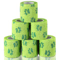 Threlaco 3 Rolls No Chew Bandage for Dogs Bitter Bandage Wrap for Dogs Wound Wrap (3 Inches X 5 yd,Green) - size: 3 Inch X 5 yd