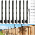 Fence Post Extender, 23.5" Fence Barbed Wire Extend Arm，for Outdoor Fences to Increase Height, Protect Privacy and Pets Jumping Off (8, 23.5in) - size: 23.5in