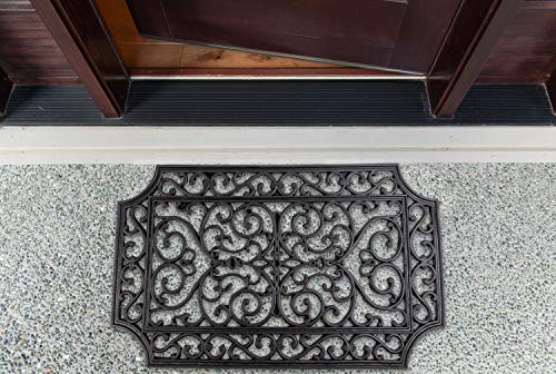 DII Rubber Doormats Collection All Weather, 18x30, French Quarter - color: French Quarter, size: 1'6" x 2'6" (Rectangular)