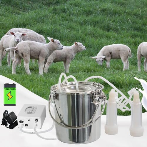 3L Goat Milking Machine,Rechargeable & Adjustable Suction Electric Milker - size: 3L Goat Battery