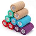 LotFancy 10 Rolls Self Adhesive Vet Wrap, 3 Inch Cohesive Bandage Wrap for Horses, Dogs, Cats, Pet, Animal, Non-Woven Medical First Aid Tape for Wounds, Paw, Leg, Foot, Ankle Sprains & Swelling - size: 3 Inch x 5 yards