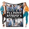 inkArts Fathers Day Personalized Gifts for Dad from Daughter Son Gifts for Dad Custom Blankets with Photo, Personalized Photo Blankets Customized Blanket with Picture - color: 6 Photo-4