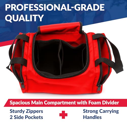 Dixigear Empty First Responder II Bag 10.5" x 5" x 8" - Red - color: Red