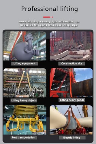 Round Sling 33600lb 16.4FT Rigging Sling Polyester Endless Lift Sling for Hoist Heavy Duty Objects Heavy Duty Poly Lifting Sling【15T-5M】 - size: 33069lb-13ft