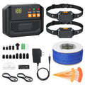 PcEoTllar Electric Fence for Dogs, Safe In Ground Fence Syetem, 2 Receivers | IPX7 Waterproof and Rechargeable Receicer, Comfortable & Adjustable Collar, Easy to Install & Operate, with 656Ft Wire - size: For 2 dogs
