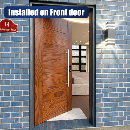 Ranbo 36" Door Pull Handle, 1.2mm 304 Stainless Steel, Brushed Nickel | 29-15/16" Hole Spacing, Fits 1/4"–3/4" Glass Doors and 1-3/8"–2-3/16" Wood Doors, for Entry, Commercial and Storefront Door - size: 36 inches/1.26 inches Cross Section Diameter