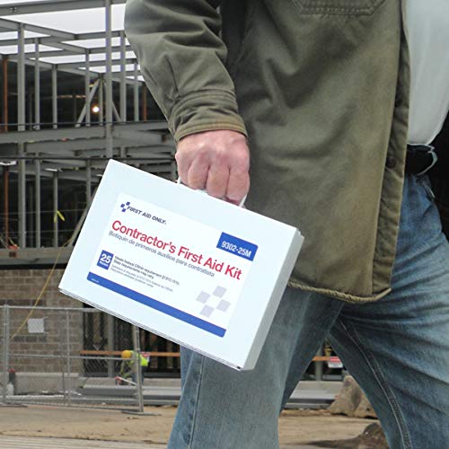 First Aid Only 9302-25M 25-Person Contractor's First Aid Kit for Home Renovation, Job Sites, and Construction Vehicles, 178 Pieces, Pack of 12 - style: Kit (Pack of 12)