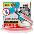 Shower Threshold Water Dam Barrier 67" - Transparent Collapsible Walk in Shower Water Guard - Door Bottom Seal Strip Leak Guard by Hippo Dam