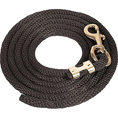 Mustang Poly Lead Rope 9ft. with Bolt Snap - color: Black