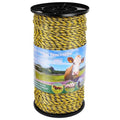 1640ft Electric Fence Polywire, 9-Strand Stainless Steel, 1/8" Diameter | 9 Strands 304 stainless + 30 poly; 330lb break; High conductivity; UV resistant; for horses, cattle, goats,rotational grazing - size: 1640 Feet