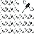 30 Pack Electric Fence Gate Handle Screw in Insulated Anchor Insulators with Double Hook / 2-Rings for Electric Fence Wood Post and Electric Fence Gate Livestock Fence Agricultural Fencing and Pasture - style: PK30 Gate Anchor Screw in Insulators