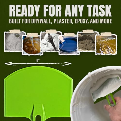 Scoop-N-Scrape Bucket Scoop | Efficient Bucket Scoop for 5-Gallon Buckets - Curved Bucket Trowel - Heavy-Duty Nylon - Scrapes Clean