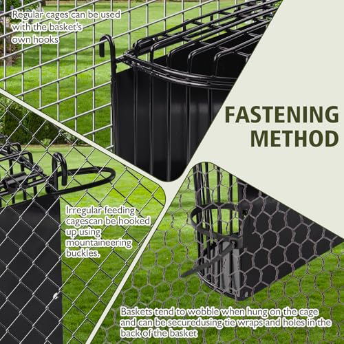 Bunny Hay Feeder, Semicircular Space-Saving Design, Black | Lid Design Helps Keep Hay Clean, Metal Frame Hay Rack for Rabbits, Guinea Pigs, Bunny, Chinchillas & Small Animals - size: Semicircular feeder