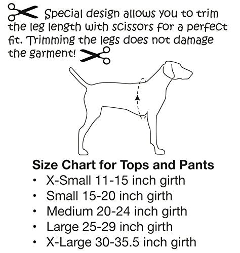 Original Dog Pants, E-Collar Alternative, Dog Pajamas, Dog Diaper X-Small Dog, Blue - color: Blue, size: X-Small