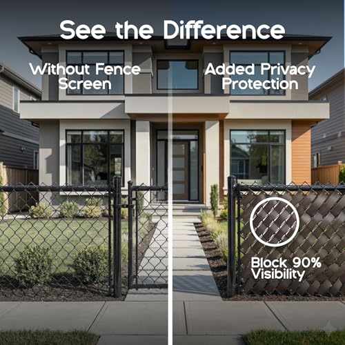Chain Link Fence Privacy Tape 250 ft (40 SqFt) (Arctic White) | Gardening, Outdoor Wall, Balcony, Patio, Yard, Injury Prevention, Safety Fence Cover for Dog, Other Pet Hedge Slats - color: Arctic White