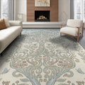 6'x9' Washable Bohemian Tree Area Rug, Cream Non-Shedding Pet Friendly Room Rug for Queen Size Bedroom, Under Bed, Master Suite, Foldable Easy Care Carpet | Ref:1969514 - color: Beige/Pattern 22, size: 6' x 9' (Rectangular)