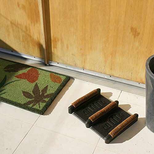 Rubber-Cal 10-100-011 Traditional Outdoor Boot Scraper, 2.5" x 12" x 16"