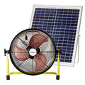 lcocove Solar Powered Fan, Battery Operated Outdoor Fan Can Running 5-24 Hours, Solar Fans For Shed,Home，Ouside,Camping，Solar fan with USB Output For Emergency Situation Without Electric - color: 12inch solar yellow