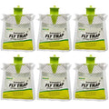 Rescue! Outdoor Disposable Fly Trap – Hanging Fly Catcher with Attractant Bait, Fly Bag for Patio, Yard, Trash & Farm Areas – Easy-to-Use Outdoor Fly Control - 6 Traps