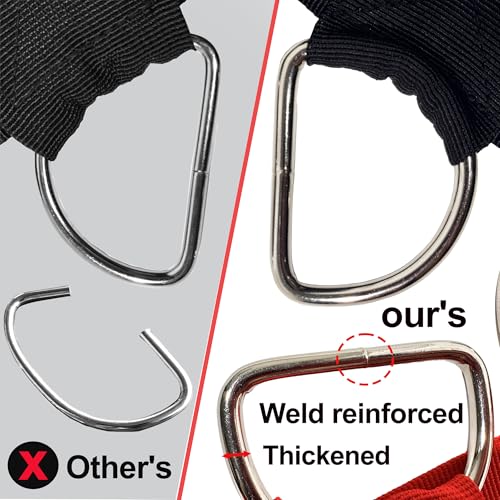 Calf Sling for Weighing, Lamb Weighing Sling, for Weight Small Animal, Livestock Sling for Calves, Lambs, Alpacas, Goats-Newborn & Small Animals Weighing Harness (Black) - color: Black