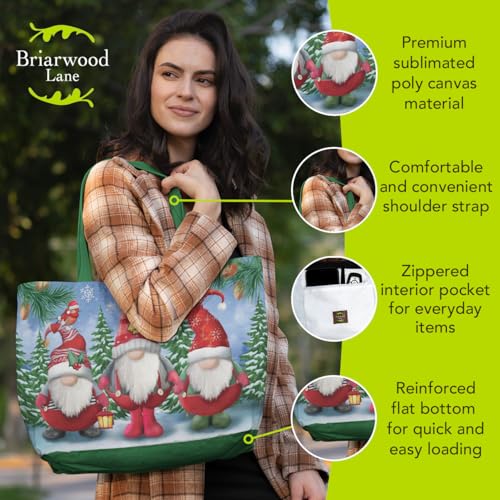 Briarwood Lane Tote Bags 14" x 15" x 7" 2022 Collection - color: W Gnomes