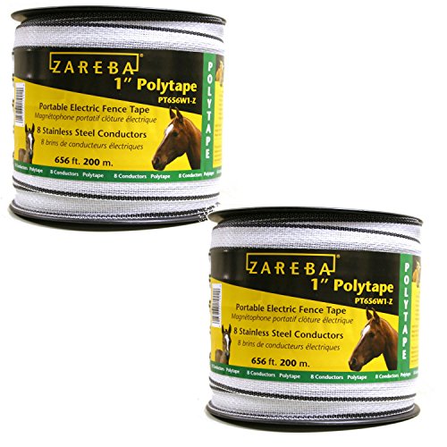Zareba Systems PT656W1-Z 1" Polytape (2 Pack), 200m - size: 2 Pack