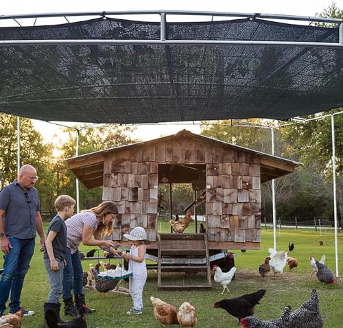 Shade Cloth for Plants Greenhouse, 80-90% Sunblock Shade Sails for Outdoor Garden Pergola Patio Lawn, Easier to Hang Sun Protection Neting Cover for Kennel Chicken Coop, 3x30 FT - size: 3'x30'