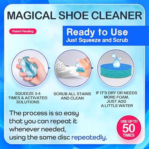 Shoe Cleaner Kit – Portable Sneaker Soles Scrubber Rag for Leather, Suede & More