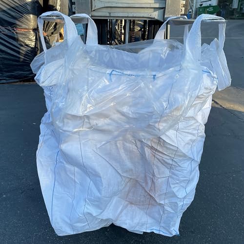 Sandbaggy Clear FIBC Bulk Bag Liners | Made in USA | Liners Fits Bulk Bags Up to 55" x 55" x 75" | Built w/ 1 Month UV | Heavy Duty 1.5 Mil Thick (Pack of 4)