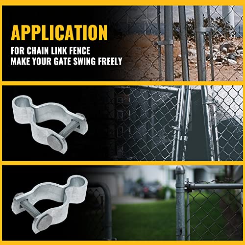 VIVIDA 1-3/8" Chain Link Fence Female Gate Hinge, Pipe Gate Hinge, 2 PCS | Galvanized Steel, For 1-3/8" OD Post, Chain Link Fence Hardware - size: 1-3/8" (2 PCS)