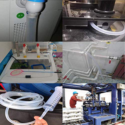 Quickun Silicone Tubing, 3/4" ID x 1" OD Food Grade Tubing High Temp Pure Flexible Silicone Hose Line Tube for Home Brewing, Wine Making, Beer Line, Kegerator, Aquaponics (3.28 Ft) - size: 3/4" ID-1" OD, style: 3.28Ft (1meter)