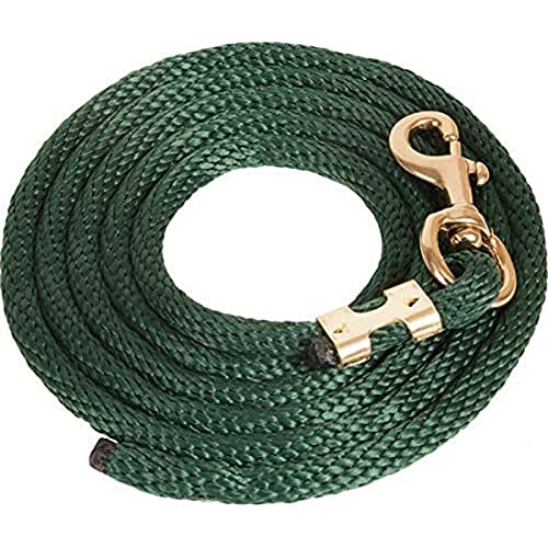 Mustang Poly Lead Rope 9ft. with Bolt Snap - color: Hunter