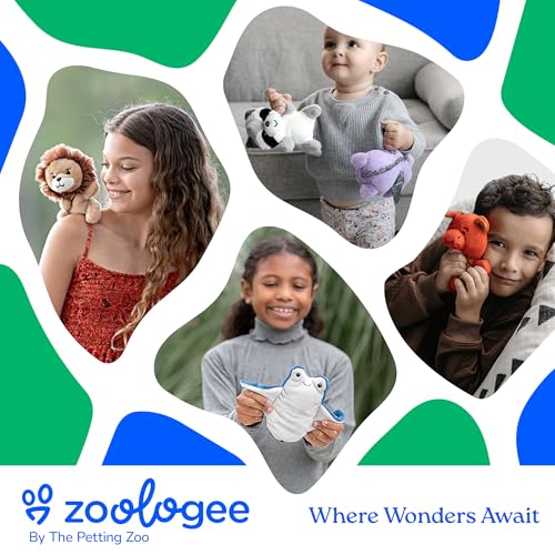 The Petting Zoo Goat Stuffed Animal Plushie, Nuggetz, Kids Gifts, 6 in | Goat Wildlife Animals by Zoologee. Great Toys for Girls and Boys. Soft Plush Gifts for Kids