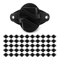 KuGuo Electric Fence Insulators Wood Post Nail-On Polyrope Claw Insulator Pack of 50PCS | UV-resistant plastic construction provides secure insulation for outdoor horse, cattle and livestock fence systems