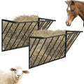 Hay Feeder Blanket Holder,40.55''W x 22.44''H x 15.74''D Wall Hay Rack,Metal Hay Feeder for Horses,Goats,Sheep Farm Indoor and Outdoor Use