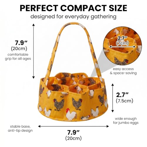 Egg Collecting Basket, Large Egg Collection Bag for Gathering Fresh Eggs - color: Color 5