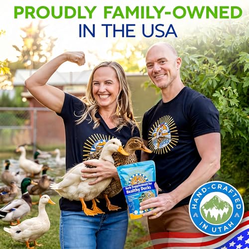 Herb Supplement for Ducks - Natural Waterfowl Treat, Botanical Duck Feed Additive, Plant-Based Flock Support for Egg Production, Feather Health & Daily Wellness, Handcrafted in USA (12 oz)