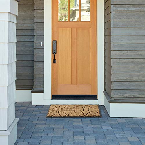 Calloway Mills 10016 Flowers Coir and Rubber Heavy-Duty 18" X 30" Doormat - color: Flowers