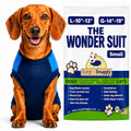 Surgi Snuggly Dog Surgery Recovery Suit, Cone Alternative, Spay/Neuter S | Dog Recovery Suit for Dogs — Veterinarian-Invented Surgical Suit & Recovery Onesie with Easy Bathroom Access After Surgery - color: Double Blue, size: Small (L-10"-13" | G-14"-19"