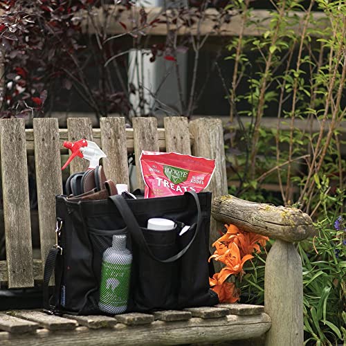 Dura-Tech Smartchoice Grooming Tote | Color Black | Ultimate Stable Organizer | Dirt-Control Feature | Easy Carry Design | Sturdy 600D Poly Material - color: Black