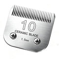 Detachable Pet Clipper Blades Dog Grooming Clipper Replacement Ceramic Blades, Compatible with Andis, Wahl, Oster(Size 10#,Cut Length 1.5mm) - size: 10# (1.5mm)