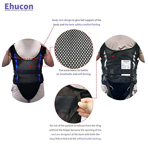 Patient Walking Sling for Standing Exercise,Lift Walking Sling Standing Aids for Patient Ambulation Training -Safety Loading Weight 550 Lbs (Large-Pack of 1) - size: Large-Pack of 1
