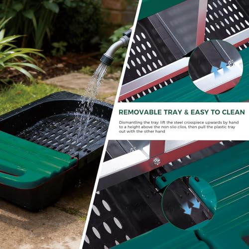 Chicken Nesting Boxes with Cleanable Pull-Out Trays, 4-Hole Wall Mount Roll Away Nest for Easy Cleaning & Egg Collection - size: 4 holes