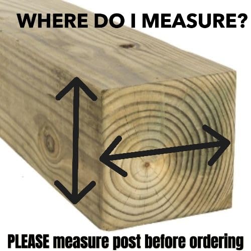 4x4 Brown Flat Post Cap Most Common fits (3.5"x3.5" up to 3.75"x3.75") Pressure Treated Post. Newel Newport Top for Outdoor Fences, Mailboxes & Decks. UV Stable Polymer | UV stable polymer, American made, patented installation, corrosion resistant, weathe