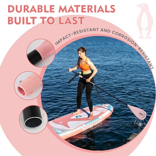 Tuxedo Sailor SUP Paddle - 3 Piece Adjustable Stand Up Paddle Board Paddle - Lightweight & Floating Paddle Board Oar - Durable and Packable, Reinforced Nylon Blades - Efficient Stroke - color: single blue