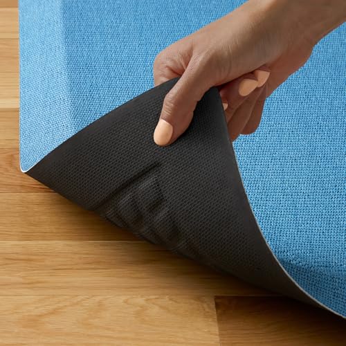 KitchenAid Gourmet Series Kitchen Comfort Gel Mat, Solid Basketweave, Blue Velvet, 20"x39" - color: Blue Velvet