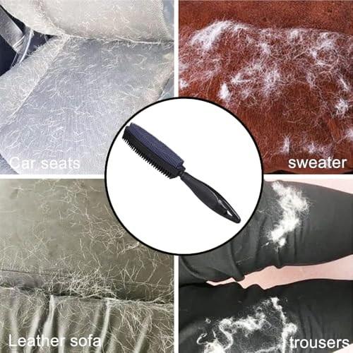 Premium Rubber Pet Hair Brush - Removes Hair from Couches & Pets' Coats B - color: black